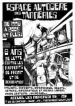 Affiche couleur de soutien aux Tanneries - 2005